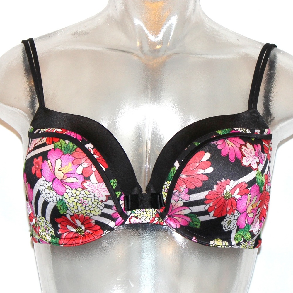 Victoria's Secret Lined Demi Floral Bra Sz 32DDD